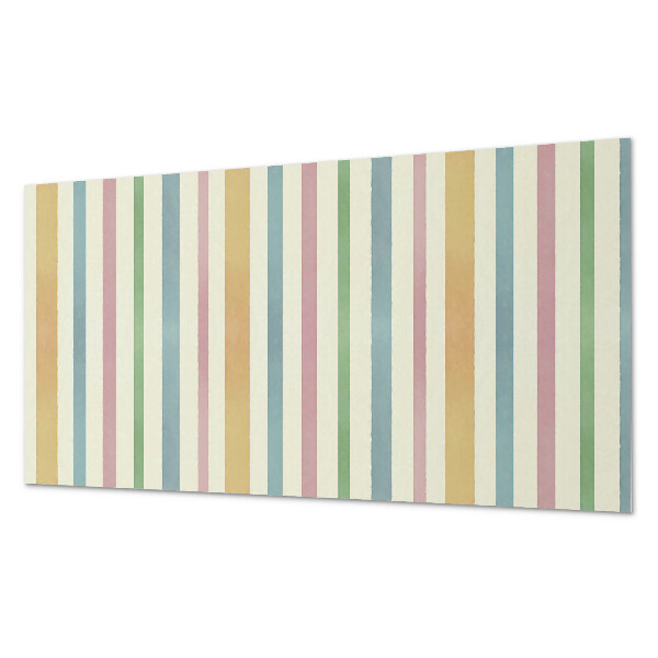 Square tv wall panel Multi-colored vertical stripes