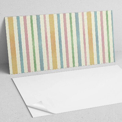Square tv wall panel Multi-colored vertical stripes