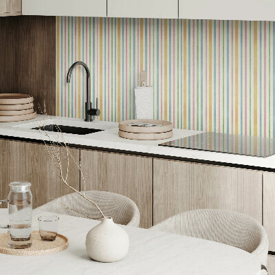 Square tv wall panel Multi-colored vertical stripes