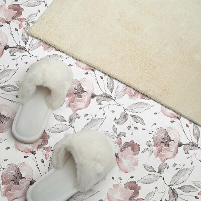 Square wall panel Floral watercolor pattern