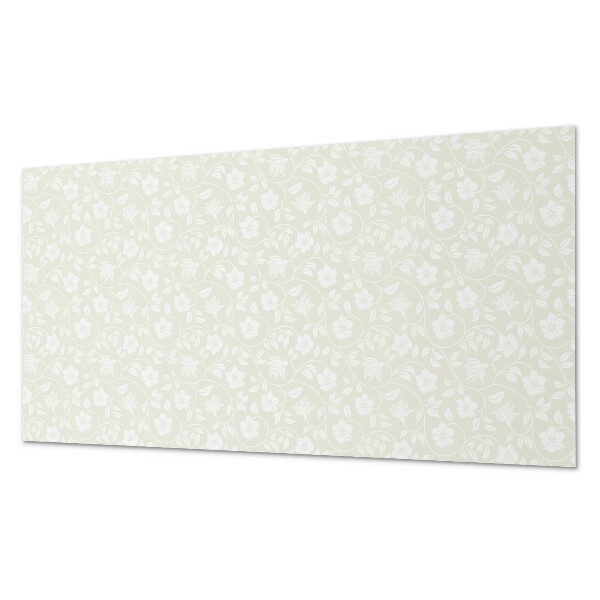 Pvc wall panel Floral pattern on the background