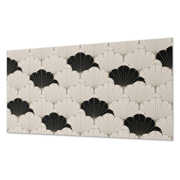 Square wall panel Stylish leaf pattern