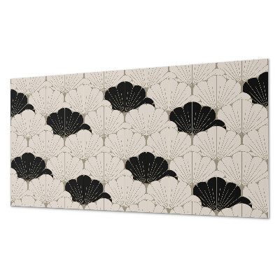 Square wall panel Stylish leaf pattern