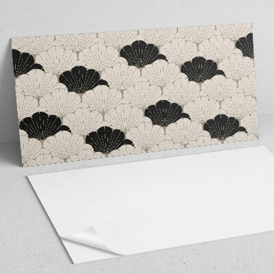 Square wall panel Stylish leaf pattern