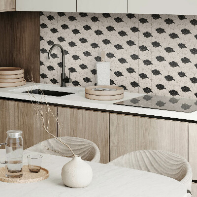 Square wall panel Stylish leaf pattern