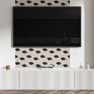 Square wall panel Stylish leaf pattern