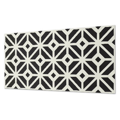 Square tv wall panel Geometric pattern with rhombuses