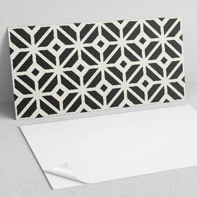 Square tv wall panel Geometric pattern with rhombuses