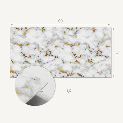 Square wall panel Veined marble pattern