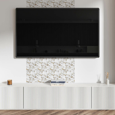 Square wall panel Veined marble pattern