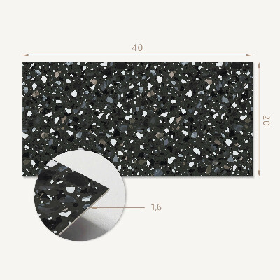 Square tv wall panel Stone pattern with fragments