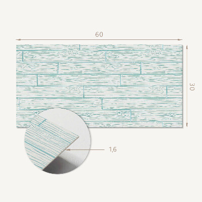Square wall panel Floorboard pattern