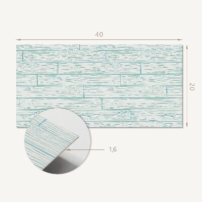 Square wall panel Floorboard pattern