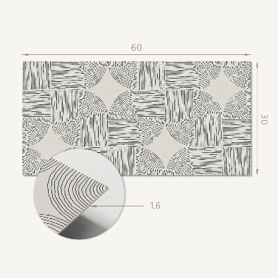 Pvc wall panel Geometric lines in the layout