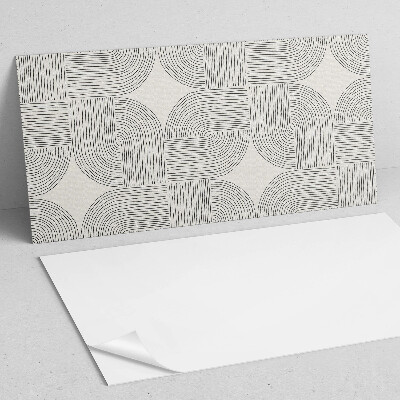 Pvc wall panel Geometric lines in the layout