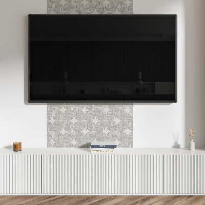 Pvc wall panel Geometric lines in the layout