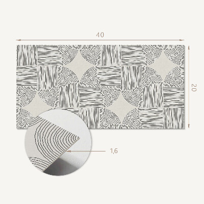 Pvc wall panel Geometric lines in the layout