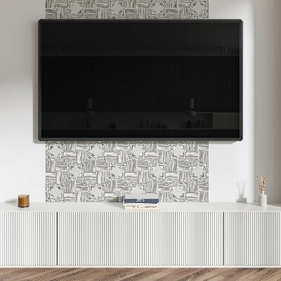 Pvc wall panel Geometric lines in the layout