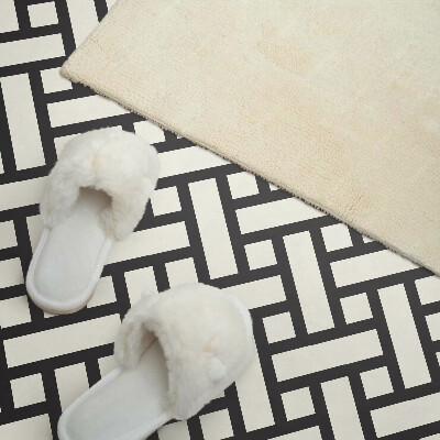 Square tv wall panel Interwoven geometric pattern