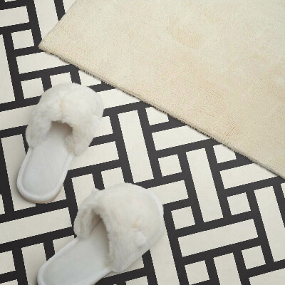 Square tv wall panel Interwoven geometric pattern