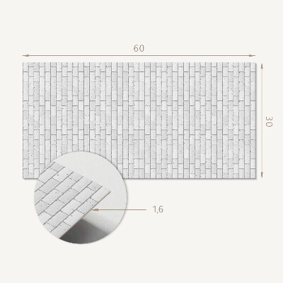 Square wall panel Brick wall pattern