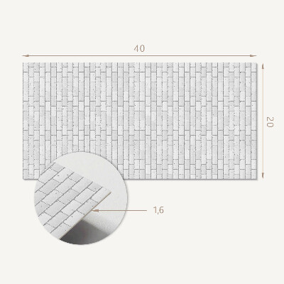 Square wall panel Brick wall pattern