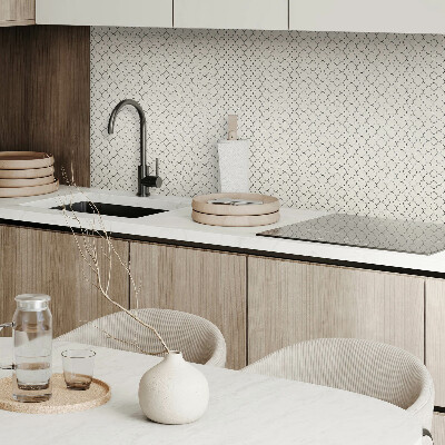 Square tv wall panel Floral pattern in mesh