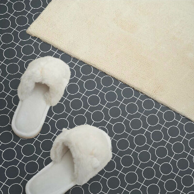 Square wall panel Geometric pattern of circles and lines