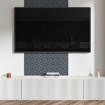 Square wall panel Geometric pattern of circles and lines