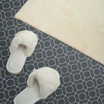 Square wall panel Geometric pattern of circles and lines