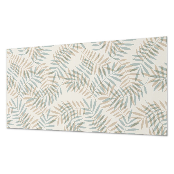 Square wall panel Leaves in a delicate pattern