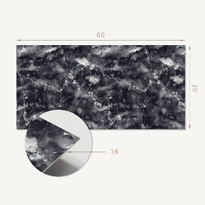 Square wall panel Veined marble pattern