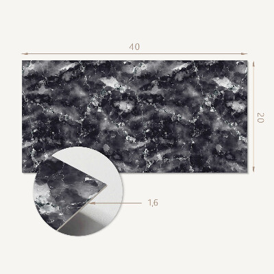 Square wall panel Veined marble pattern