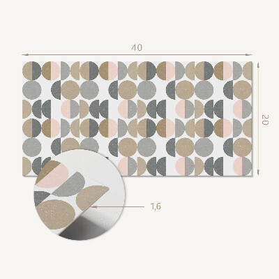 Square tv wall panel Geometry of circles and semicircles