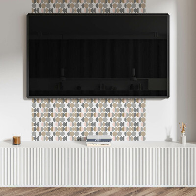 Square tv wall panel Geometry of circles and semicircles