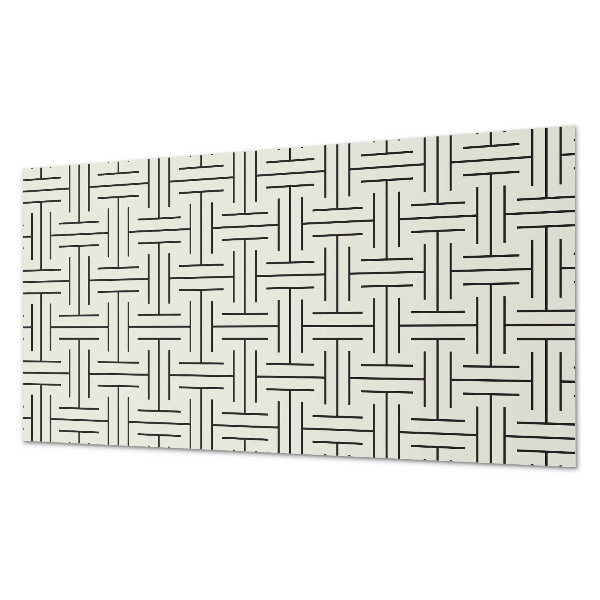 Square wall panel Geometric checkered pattern