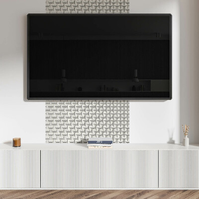 Square wall panel Geometric checkered pattern