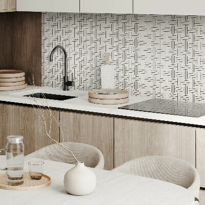 Square wall panel Geometric checkered pattern