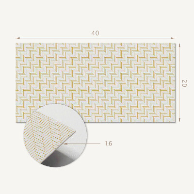 Square tv wall panel Herringbone pattern