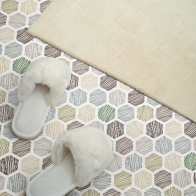 Square wall panel Hexagonal pattern with lines