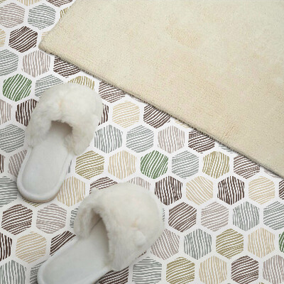 Square wall panel Hexagonal pattern with lines