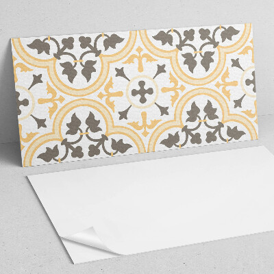 Square wall panel Plant pattern on the background