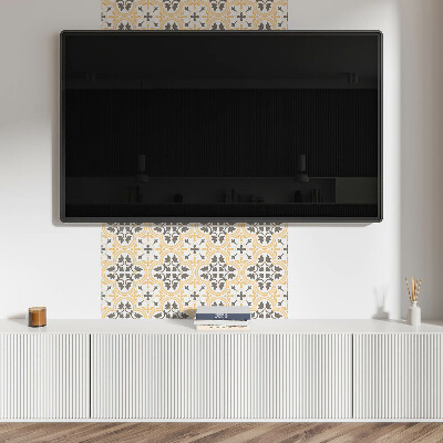 Square wall panel Plant pattern on the background