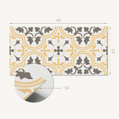 Square wall panel Plant pattern on the background