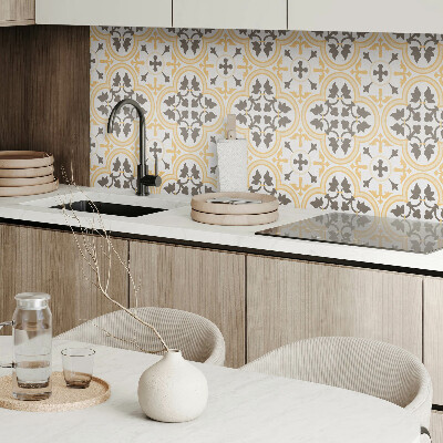 Square wall panel Plant pattern on the background