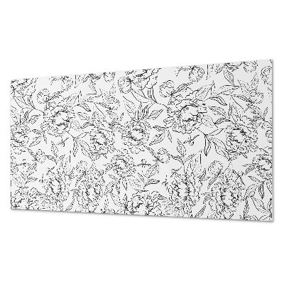 Pvc wall panel Floral pattern with leaves