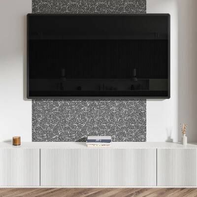 Square tv wall panel Leaves in a delicate pattern