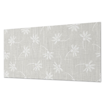 Square wall panel Floral pattern on the background