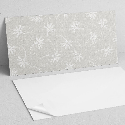 Square wall panel Floral pattern on the background