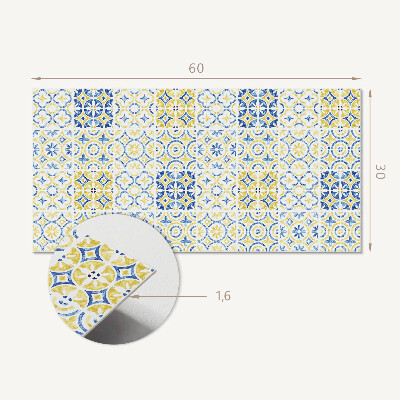 Square wall panel Mosaic pattern with ornaments